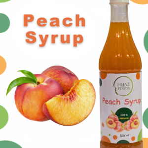 Peach HF Syrup Product Image - Hijaz Foods 100% Natural Pure Fruit Syrups - Natural Fruit Juice - Pakistan