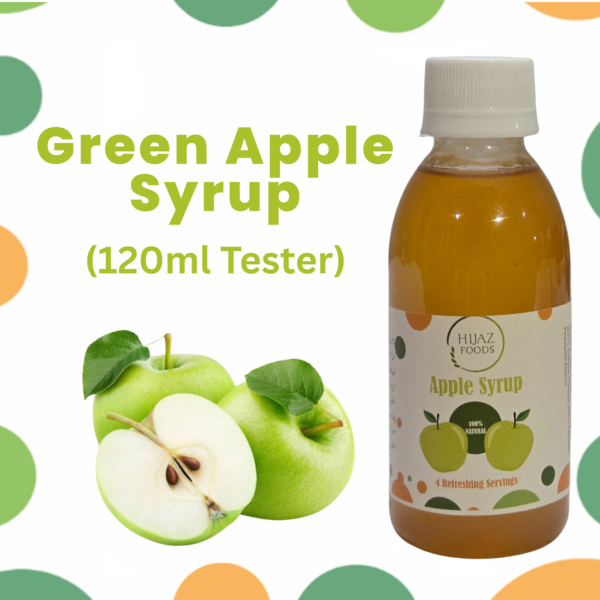 HF Green Apple Syrup 120 ml Tester Product Pic