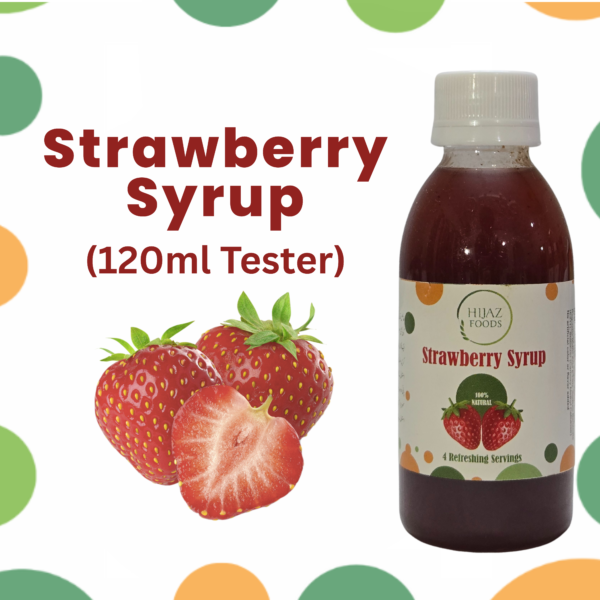 HF Strawberry Syrup 120 ml Tester Product Pic