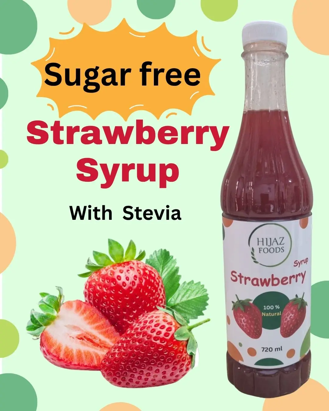 Strawberry Syrup (Sugar Free)