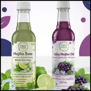 Hijaz Foods Falsa Mojito Syrup made from real fruit – mocktail concentrate for refreshing drinks